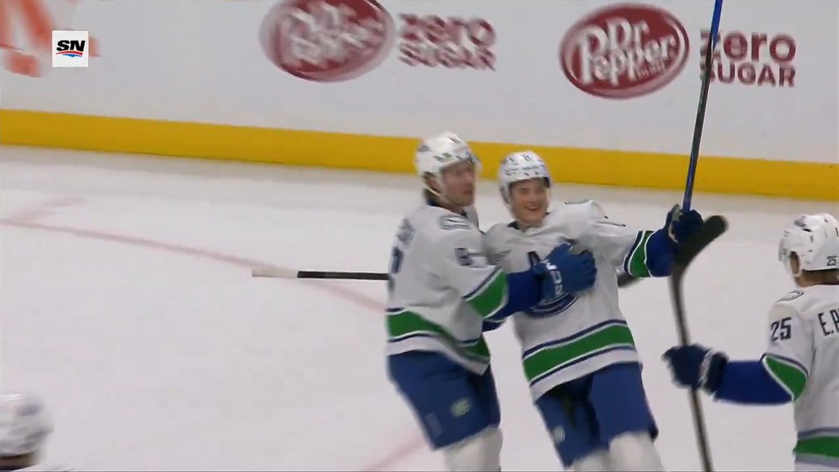 Tom Willander picks up his first NHL point with an assist on Brock Boeser's goal! 🚨