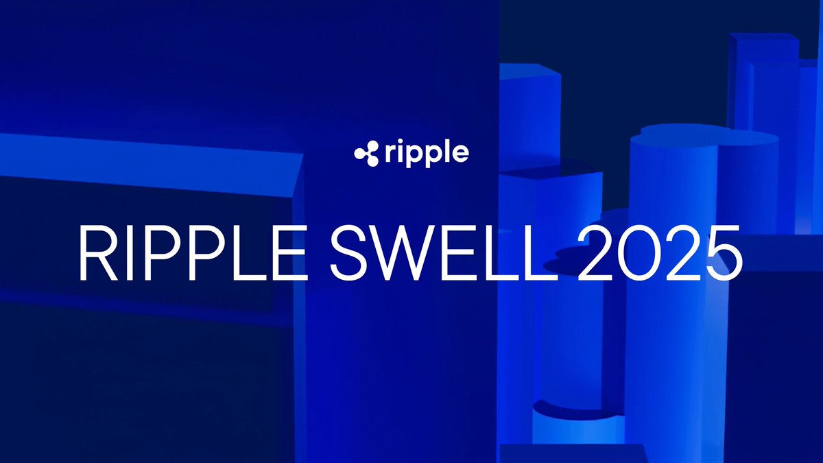 Tomorrow, it's happening.🗽 The brightest minds and biggest builders across finance, tech, policy, and crypto convene in New York City to discuss and explore what's next for the future of finance. Now loading → Ripple Swell 2025