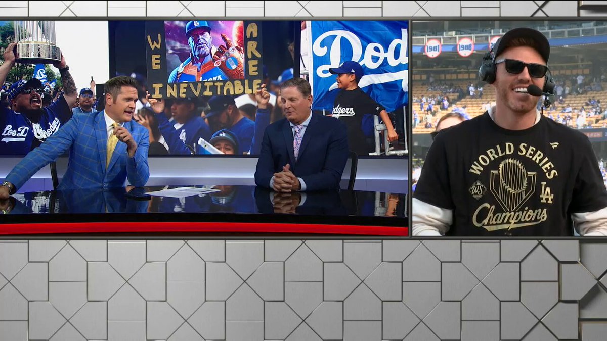 Where does Game 7 of the 2025 #WorldSeries rank among the best Freddie Freeman has played in? Los Angeles Dodgers | Dan Plesac | #MLBTonight