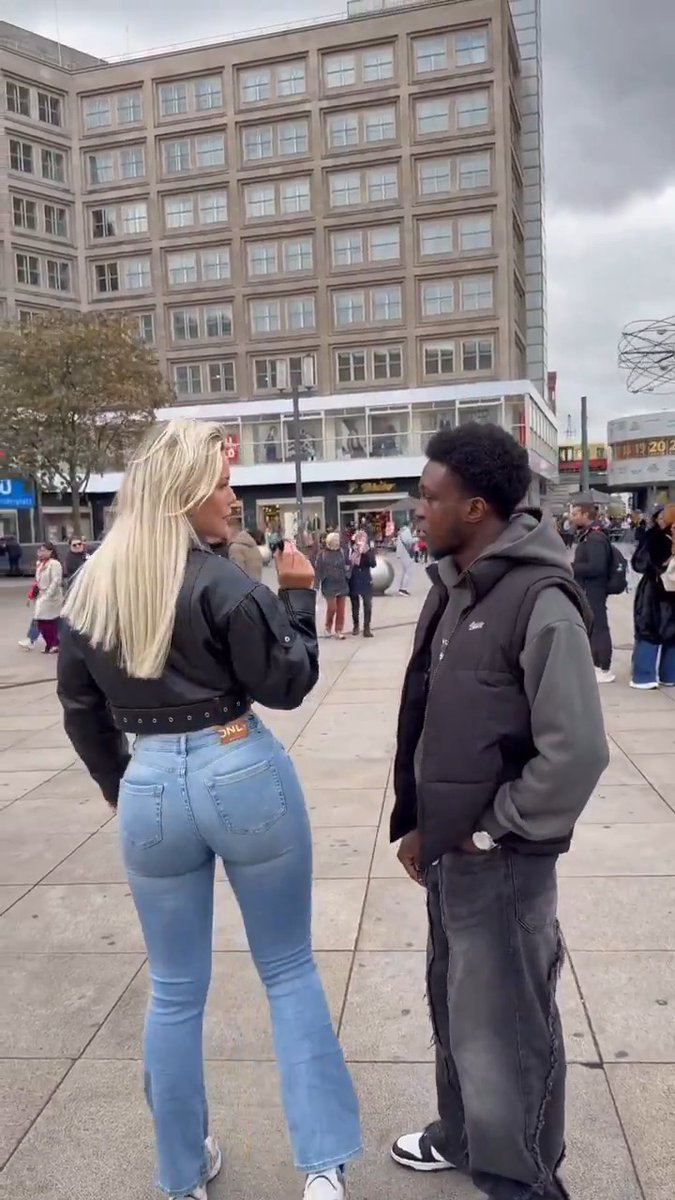 She should turn off the camera and try asking him again 😂