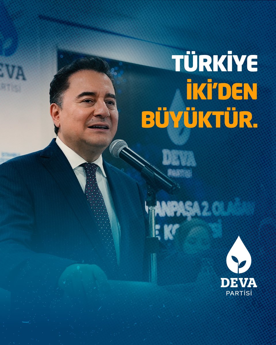 Türkiye iki’den büyüktür.