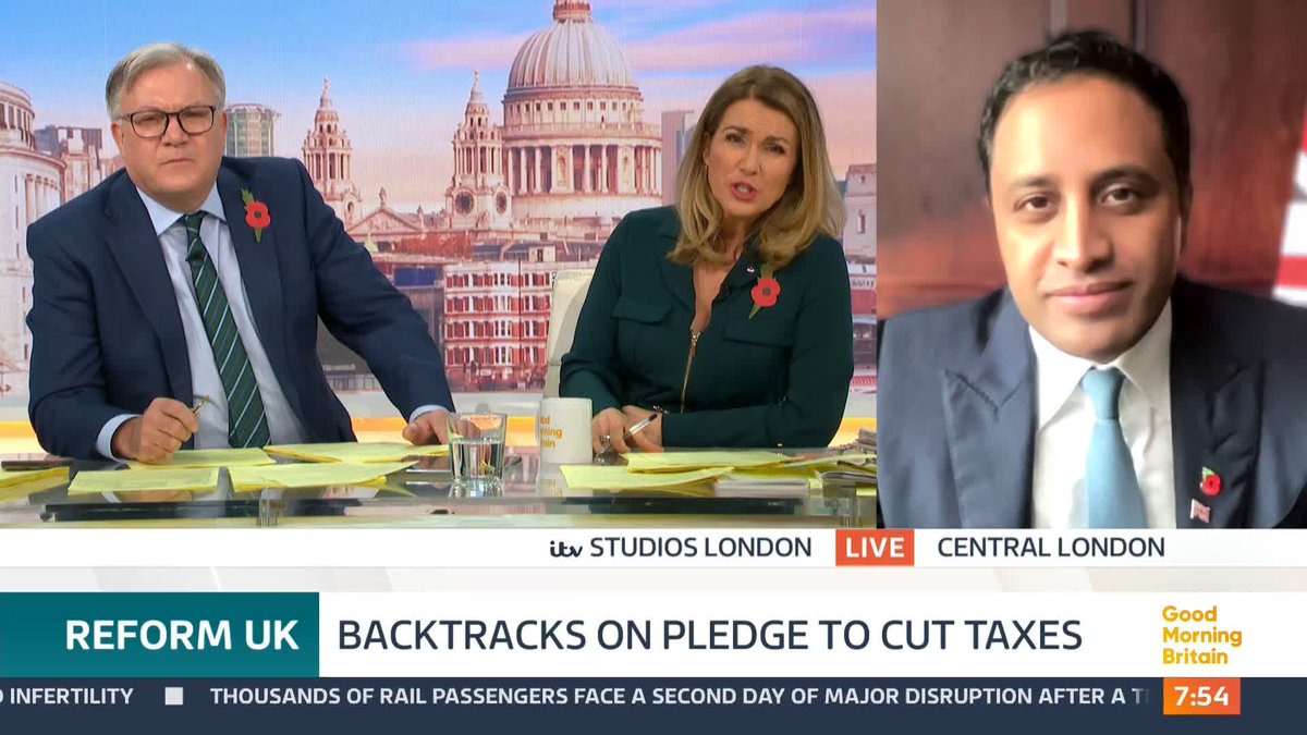 Reform UK leader Nigel Farage has ditched his party's election promise last year to deliver £90 billion in tax-cuts. Susanna Reid challenges Reform's head of policy, Zia Yusuf on the Party's decision to backtrack on the pledge to cut taxes.