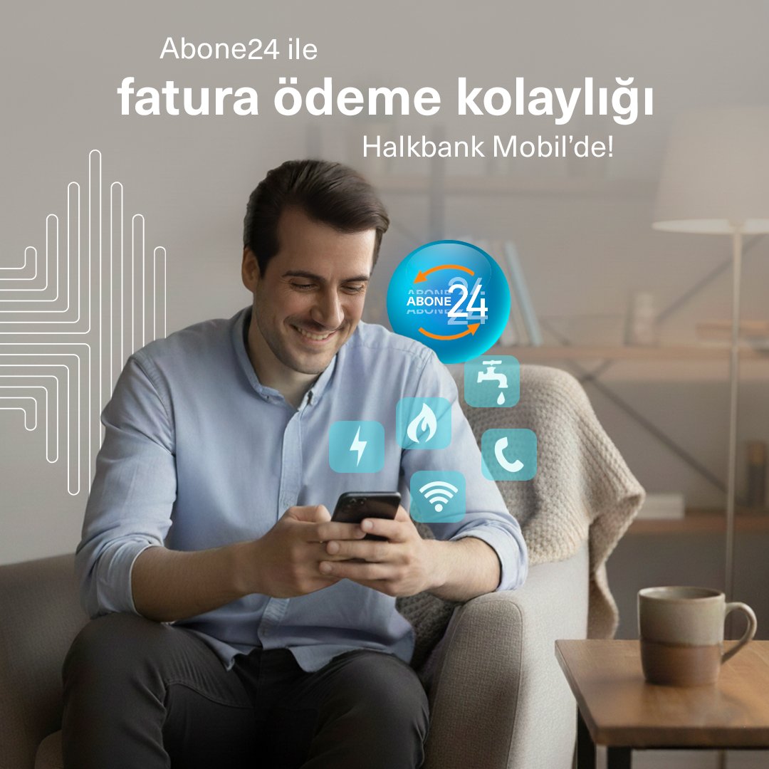 Fatura ödemelerinde kolaylığın adı: Abone24! 💙 Elektrik, su, doğalgaz ve internet gibi tüm faturalarınız için otomatik ödeme talimatı verin, faturalarınız zamanında ve kolayca ödensin. Detaylı bilgi için web sitemizi ziyaret edebilirsiniz.
