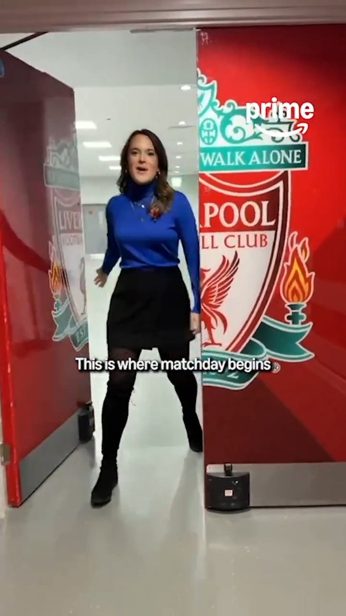 Behind-the-scenes at Anfield 🔴👀 Alex Aljoe gives us a peek into the iconic walks the Liverpool &amp; Real Madrid players will take tonight 🏟️