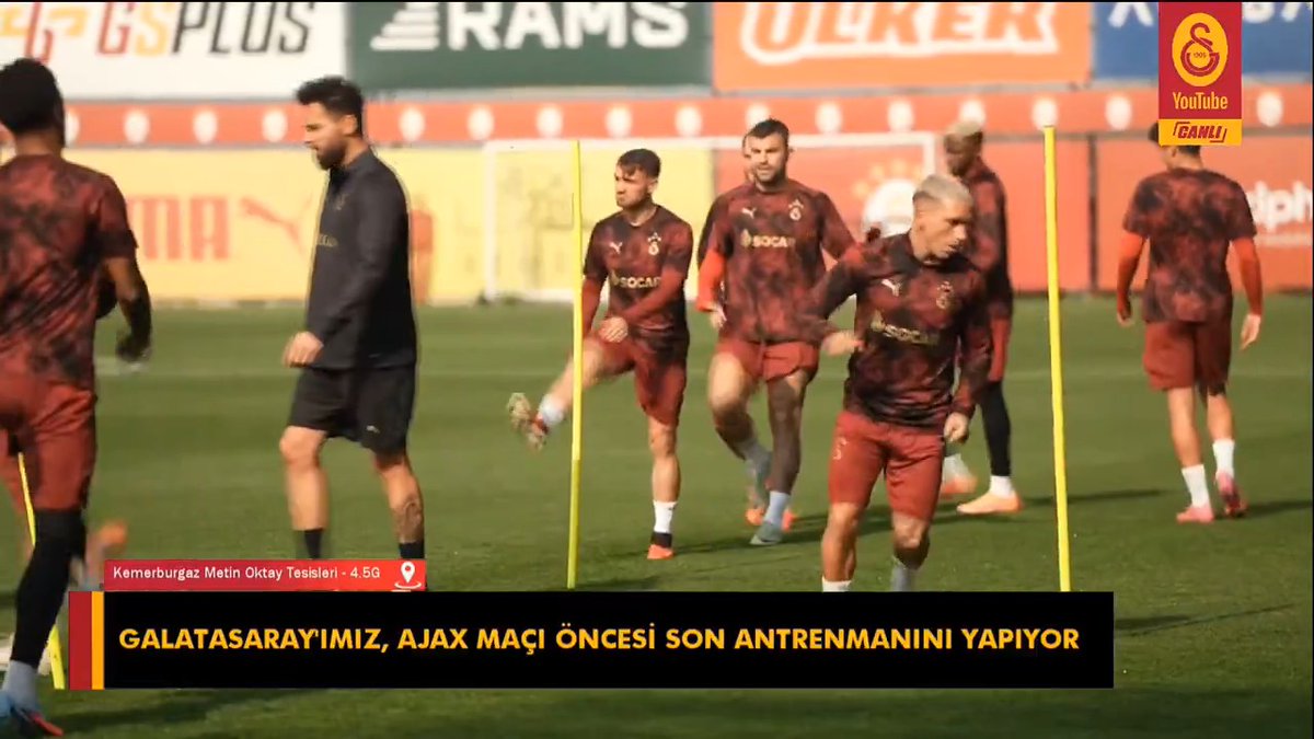 🦁 Yunus Akgün, Ajax maçı son idmanda takımla birlikte çalışıyor.