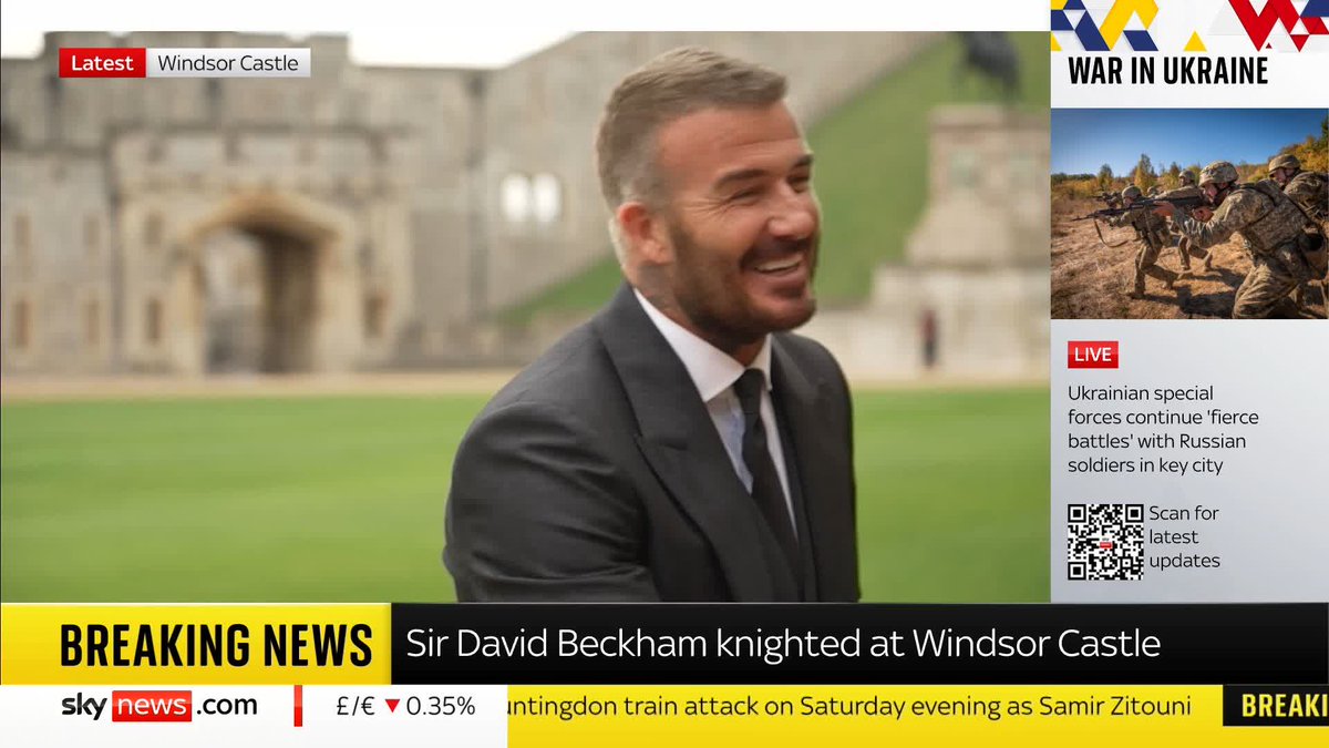 "It's a huge honour" Sir David Beckham speaks to Sky's Katie Spencer on what it was like being knighted at Windsor Castle 📺 Sky 501, Virgin 602, Freeview 233 and YouTube