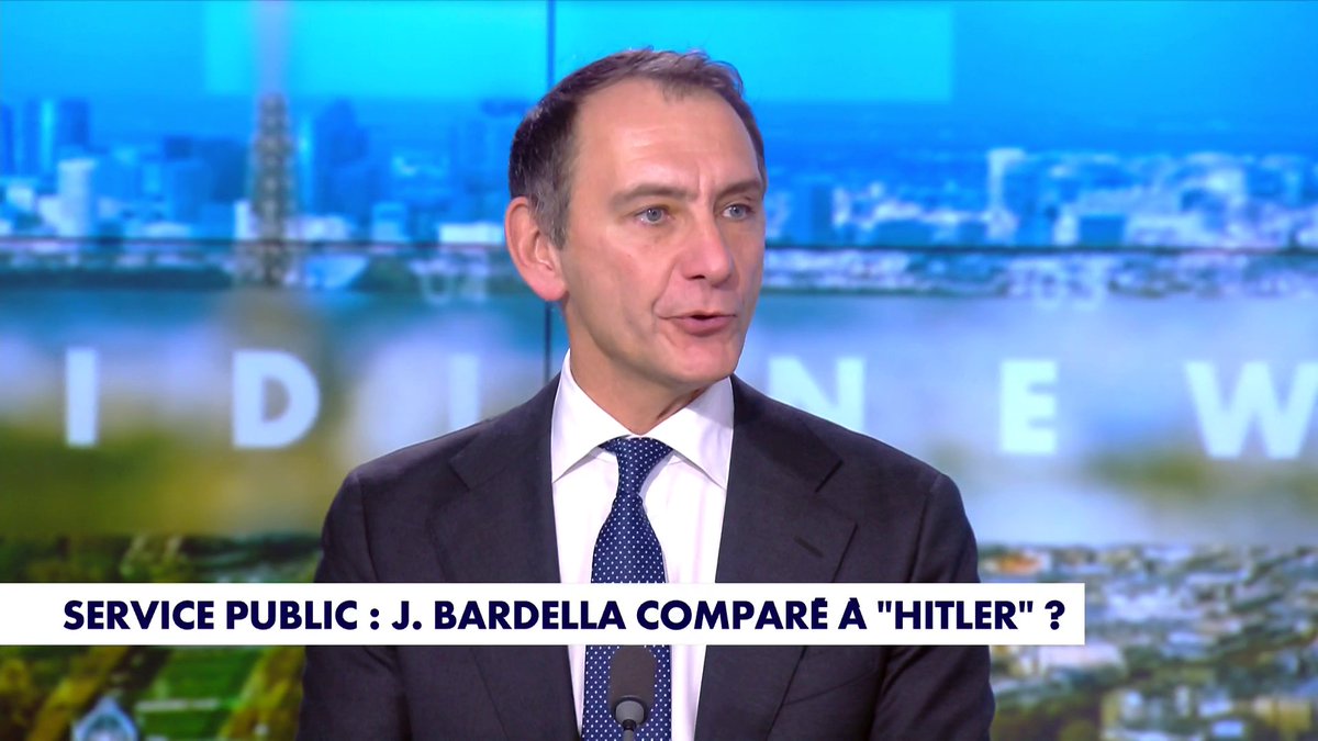 Jordan Bardella comparé à Hitler sur le service public ? «C'est extrêmement grave, c’est insulter le leader de l’opposition», déplore Laurent Jacobelli dans #MidiNews