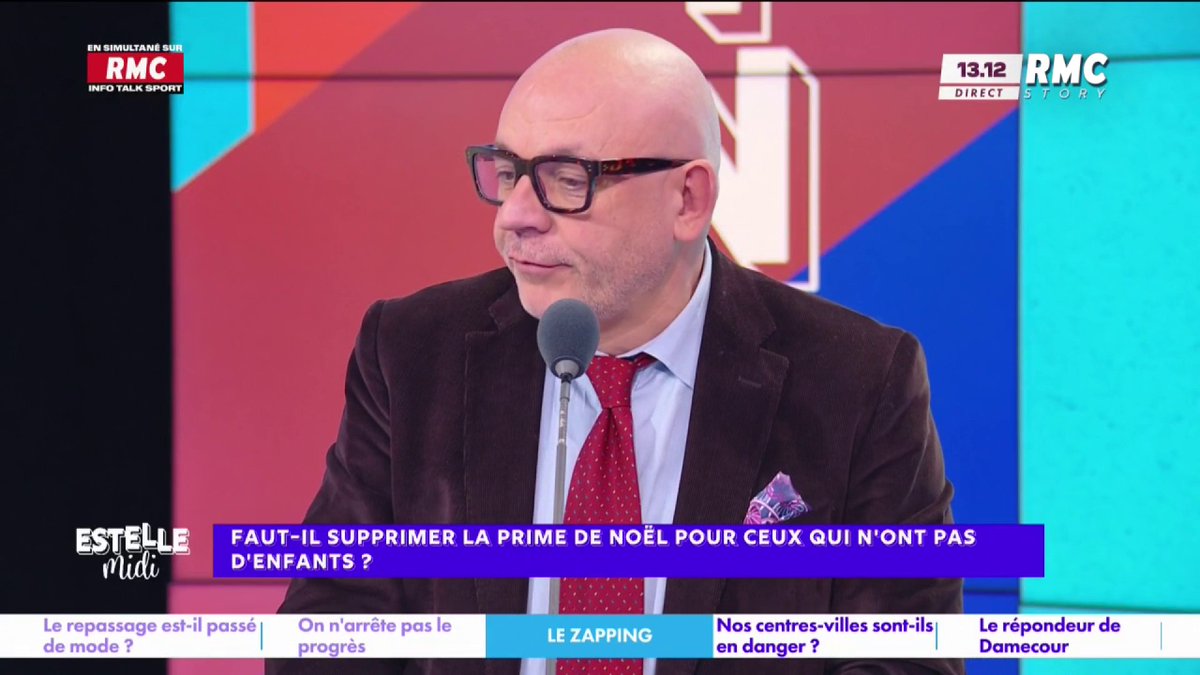 💶 Supprimer la prime de Noël pour ceux qui n'ont pas d'enfants ? 🎙️ frédéric hermel🇫🇷 : "Je suis contre qu'on fasse la différence entre les personnes seules et avec enfants... S'il y a une prime de Noël, elle est pour tout le monde ! Je suis contre les discriminations" #EstelleMidi