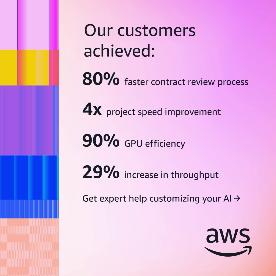 To get real value from #generativeAI, organizations are customizing model to match their business DNA. 💻🧬 In this #AWS blog, learn five tips for tuning generative AI models, from starting with clear business goals to choosing the right customization approach and optimizing coast + performance. 👉