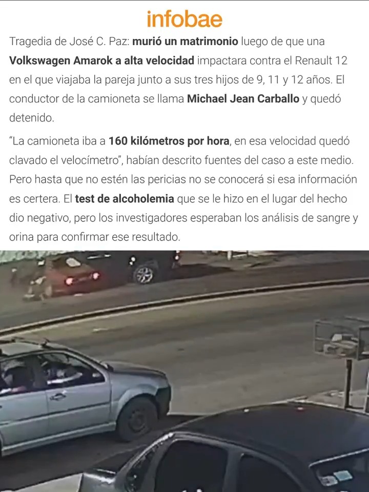 "Amarok": Porque dos personas murieron luego de que el conductor de una camioneta embistiera el auto en el que viajaban