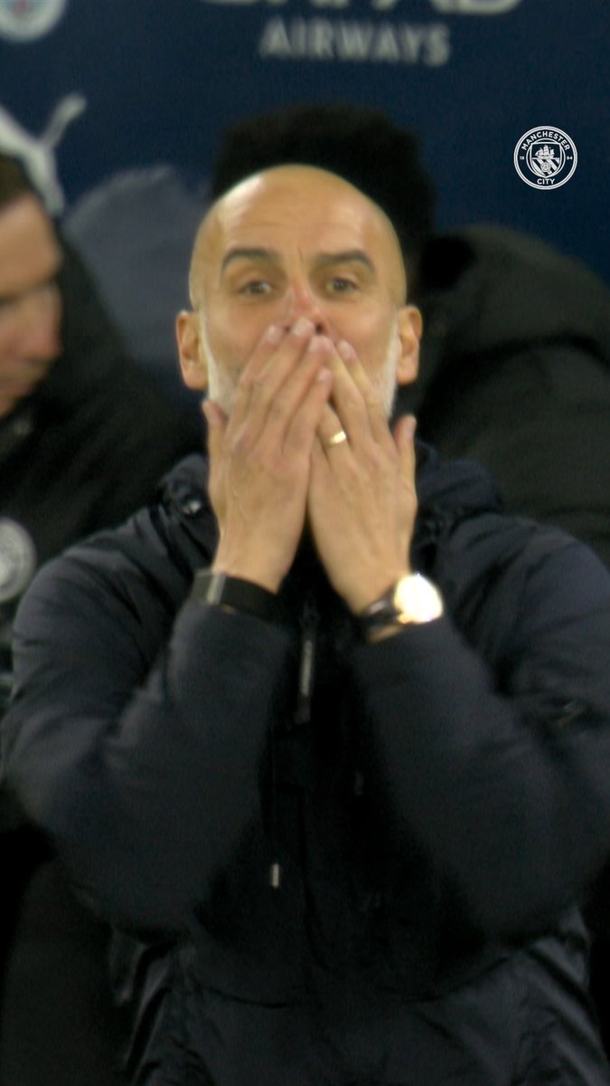 Pep loved what he saw 💫🩵