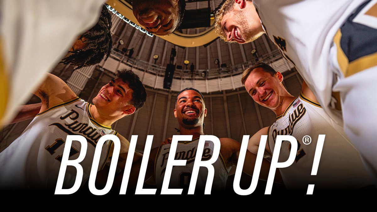 Happy Purdue Men's Basketball season for those who celebrate. 🏀 Boiler Nation, it’s go time. 👊 Alumni, students, staff, fans, zach — we all say, “Boiler Up!”