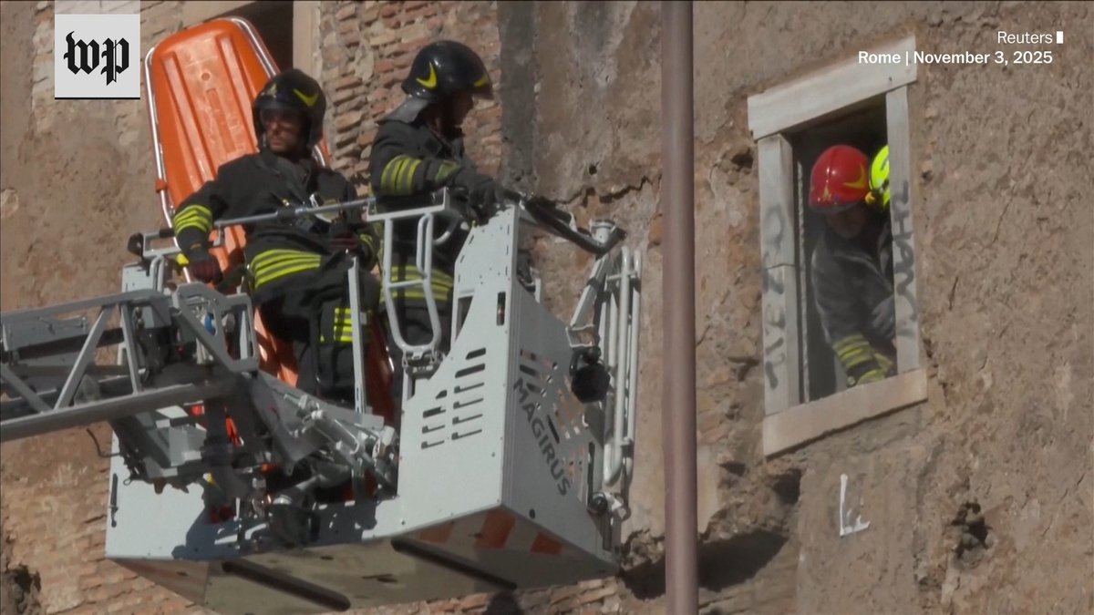 A medieval Italian tower partially collapsed while undergoing renovations in Rome, killing one worker and prompting an investigation.