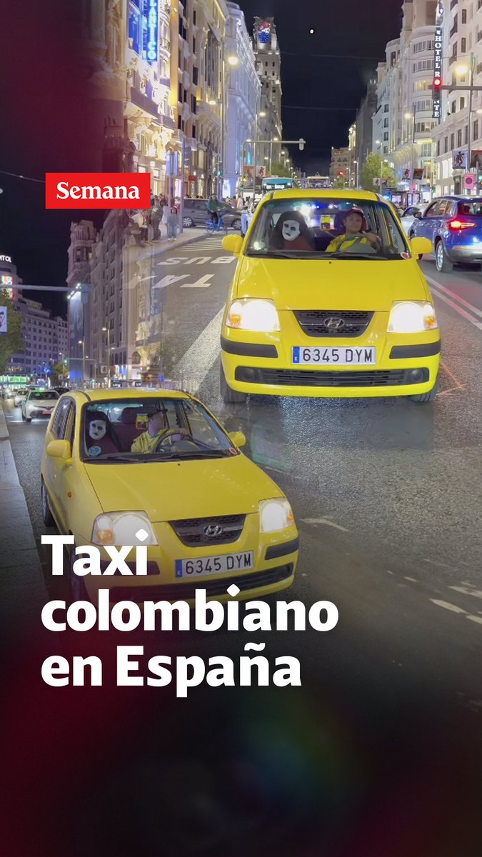 En España un hombre modificó su carro para convertirlo en un taxi típico colombiano. Detalles en este video.