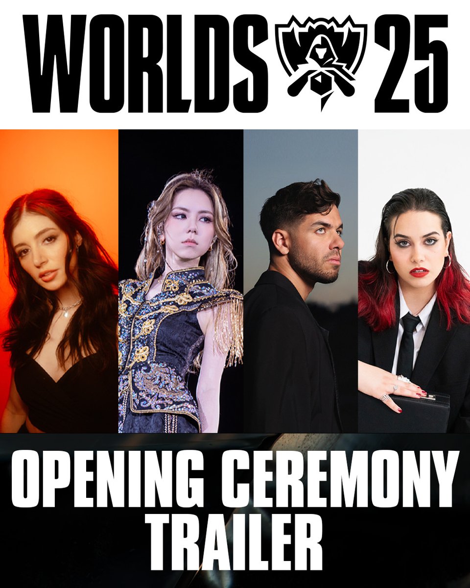 G.E.M. Anyma. TEYA. Chrissy Costanza. The #Worlds2025 Opening Ceremony presented by MastercardGG is almost here!
