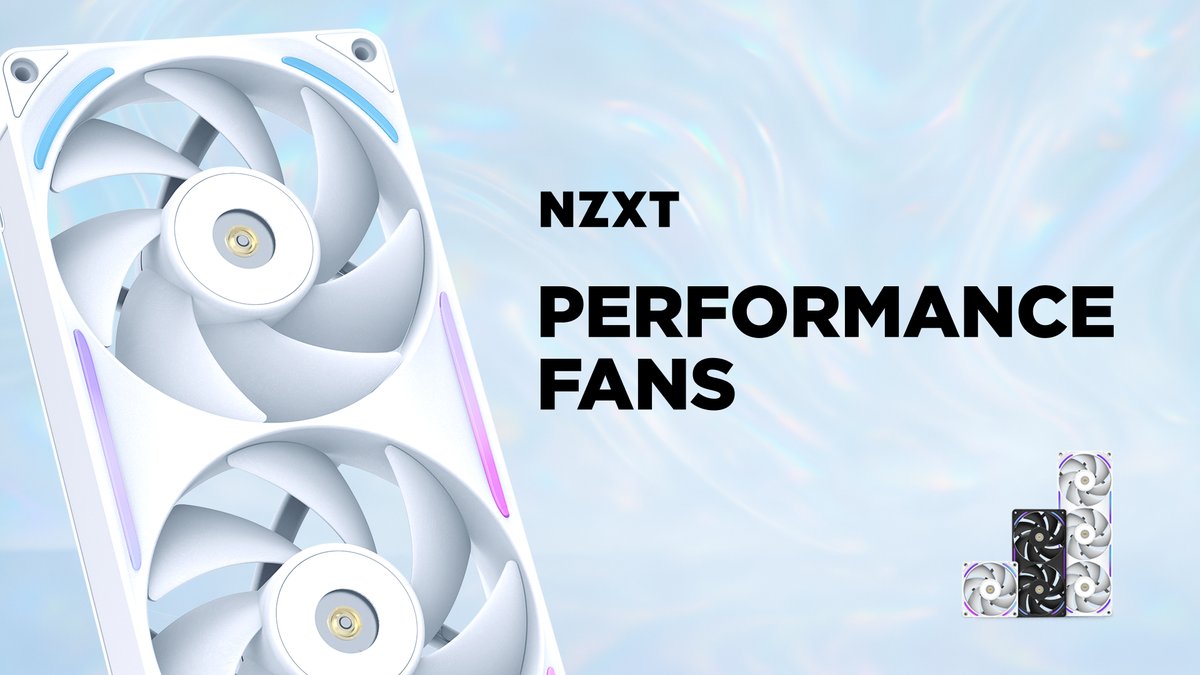 Introducing the NZXT Performance fans! These liquid-crystal polymer blades and frame provide powerful, yet quiet cooling - with subtle RGB lighting and aluminum accents. Blow them away: