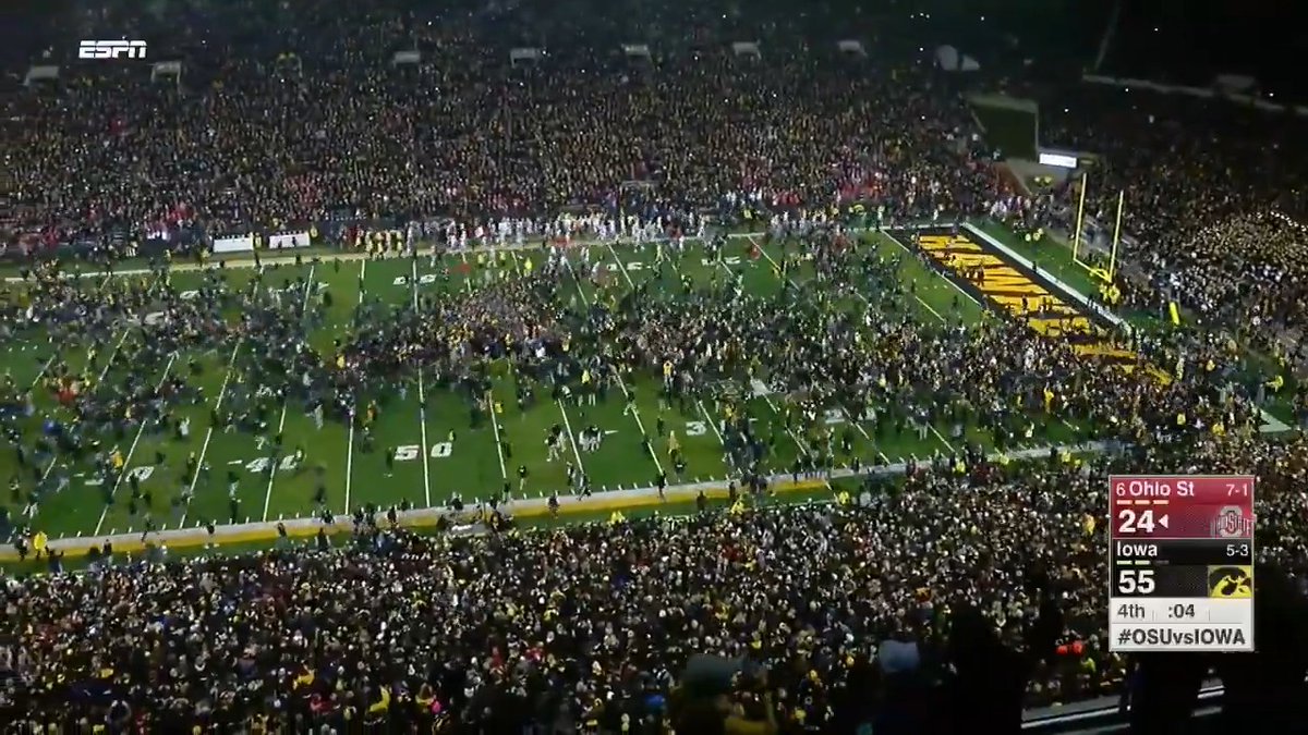 How 'bout them Hawkeyes? #OTD in 2017, Hawkeye Football stunned No. 6 Ohio State, 55-24 💥