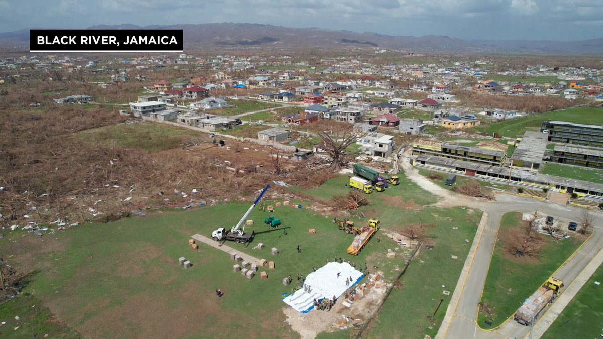 Our team is hard at work setting up an Emergency Field Hospital for the community of Black River, Jamaica who are in desperate need of medical care. This facility is equipped with: -30-plus-patient beds -Surgical operating room (OR) -Intensive care unit (ICU) -Emergency room (ER) -Obstetric (OB) ward for maternal and neonatal care -Laboratory -Pharmacy -Blood bank 🙏Please continue to pray for the people of Jamaica affected by Hurricane Melissa and for our staff serving them in Jesus' Name. Learn more and get involved here: