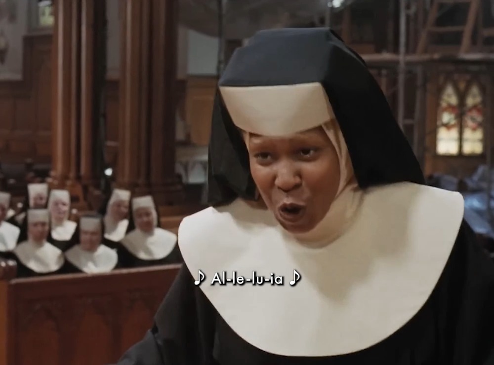 Nov 8 at 11:00AM | SISTER ACT The moment faith met funk! Revisit this ’90s classic starring Whoopi Goldberg, Maggie Smith, Kathy Najimy, Wendy Makkena, Mary Wickes, and Harvey Keitel. 🎟️