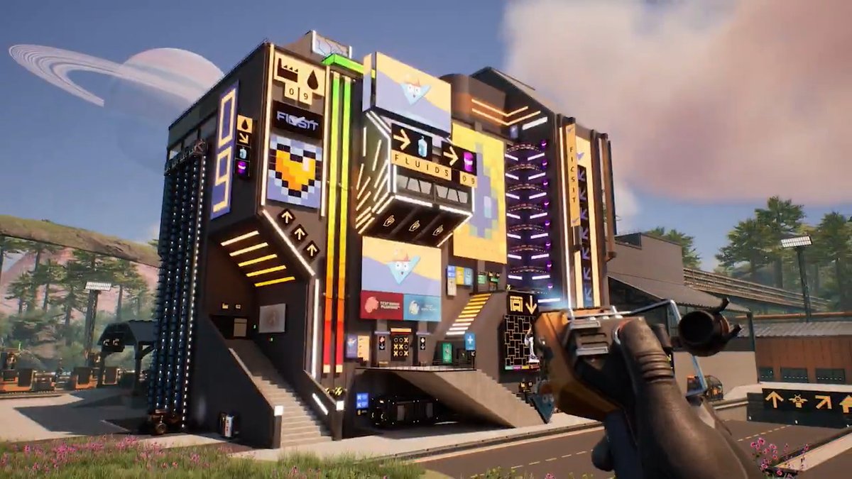 Satisfaction + Factory = Satisfactory, a build 'em up focused on extreme optimization. Out today on PS5