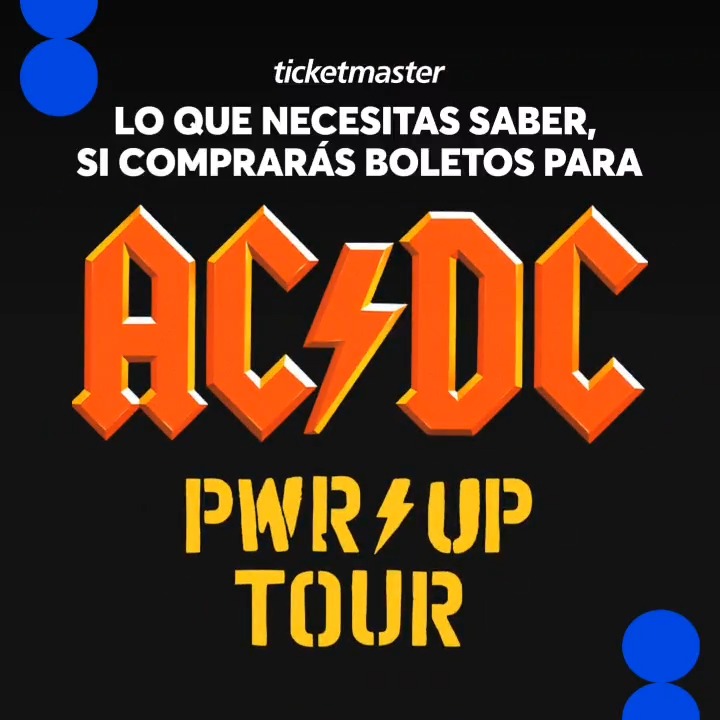 ⚡¡Sube el volumen, que AC/DC regresa a la CDMX! 🤘🎸 Si comprarás tus 🎟️🎟️ para unirte a su POWER UP TOUR el próximo 7 de abril del 2026 en el Estadio GNP, toma en cuenta los siguientes tips 👇