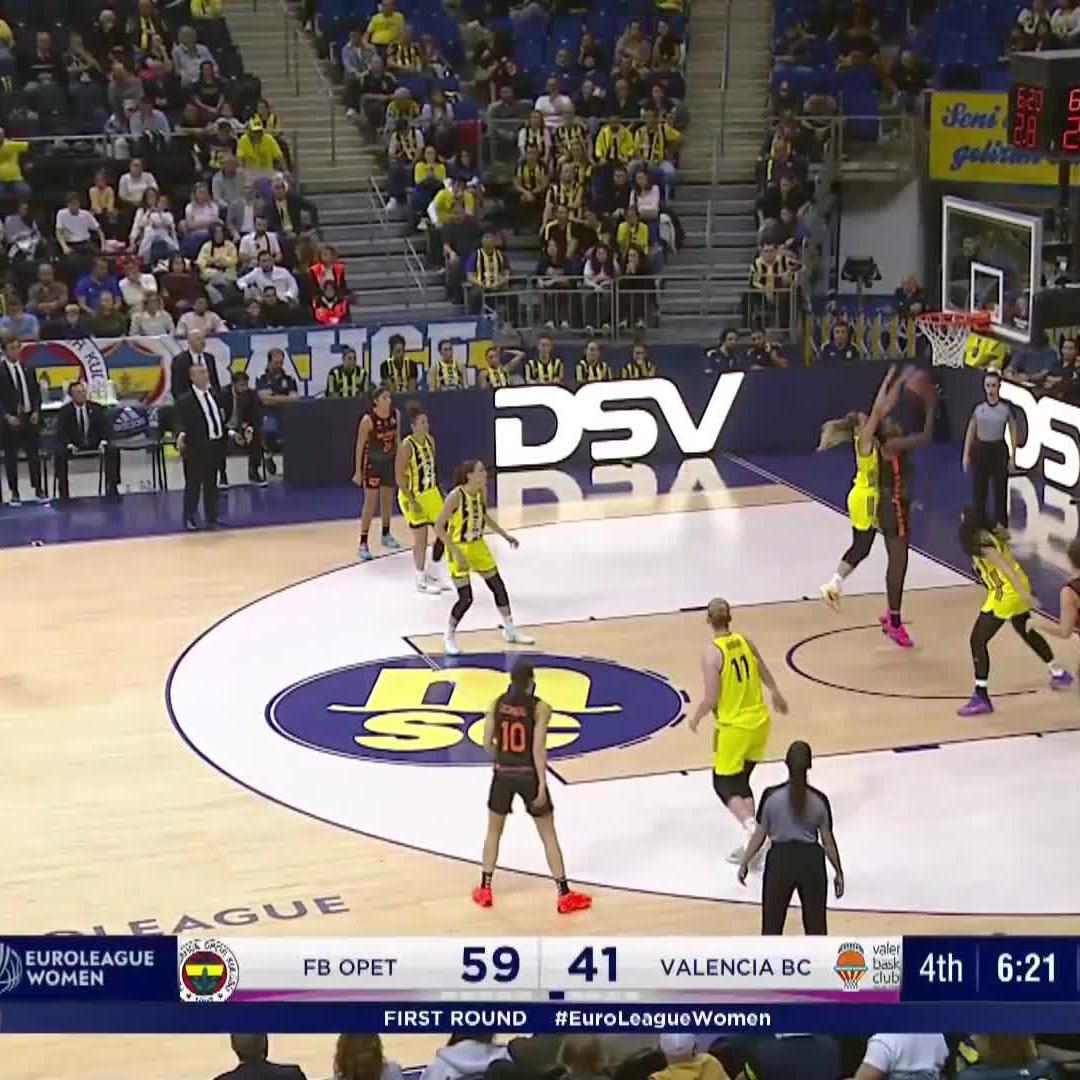 JULIE ALLEMAND WITH THE BLOCK. YES - THE BLOCK. 🚫 #EuroLeagueWomen x Fenerbahçe Opet