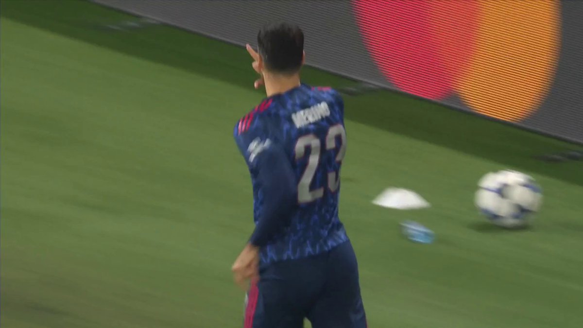 What a start to the 2nd half! 💥 Only half a minute into the half and Mikel Merino is on hand to slot home Trossard's cross to double Arsenal's advantage! Watch on TNT Sports &amp; discovery+ UK