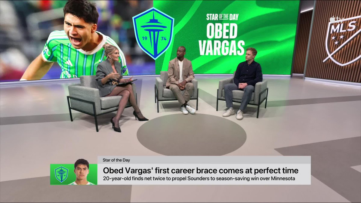 "He told me I didn't have my best game in the first one and he challenged me." 👀 20-year-old Obed Vargas answered Schmetzer's call and responded with two goals and a Seattle Sounders FC win.