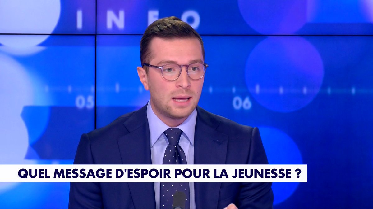 Jordan Bardella, président du Rassemblement national, s'adresse aux jeunes français : «La France sera ce que vous en ferez», dans #Facealinfo