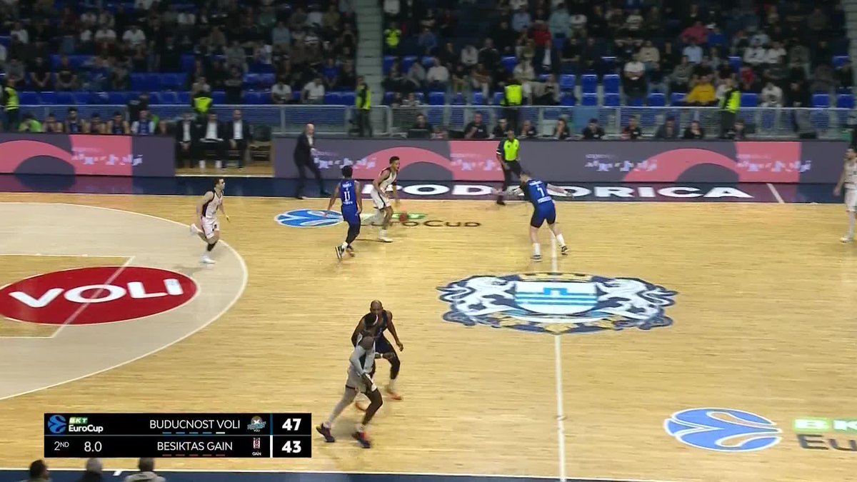 LAST SECOND MAGIC Beşiktaş GAİN 🦅 Anthony Brown drops it as the half ends 🚨 #RoadToGreatness