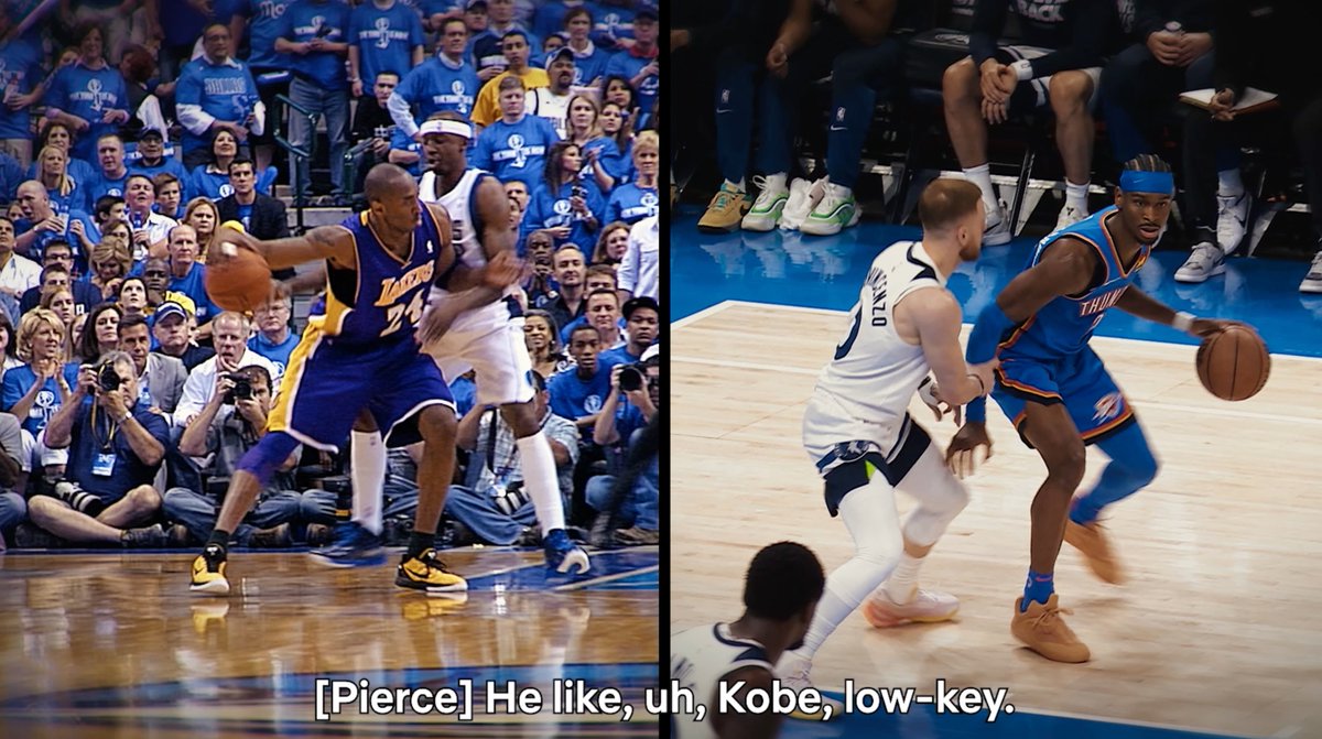Paul Pierce on Shai Gilgeous-Alexander: “He like Kobe, low-key. I know that sounds crazy, but it’s just like, he’s shifty, he gets to that midrange. He got footwork, pump fakes. Man, I’m telling you. Kobe.” 🔥 Respect 👏 📺 Starting 5: Season 2 only on Netflix