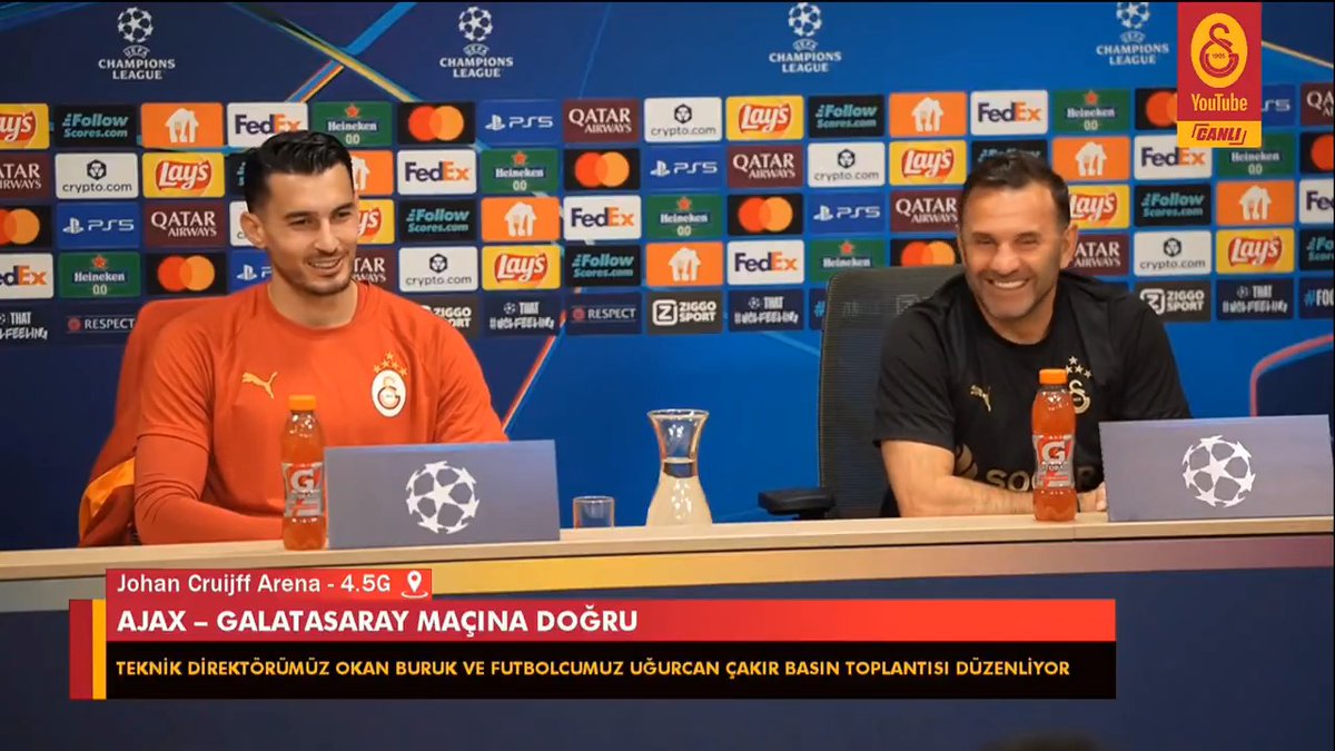 Soru: "Ajax kalecisinin yaşı 42, senin bundan sonra sürecin hep Galatasaray'da mı olsun istiyorsun?" Uğurcan Çakır: "İnşallah ben de o yaşları Galatasaray formasıyla görebilirim."