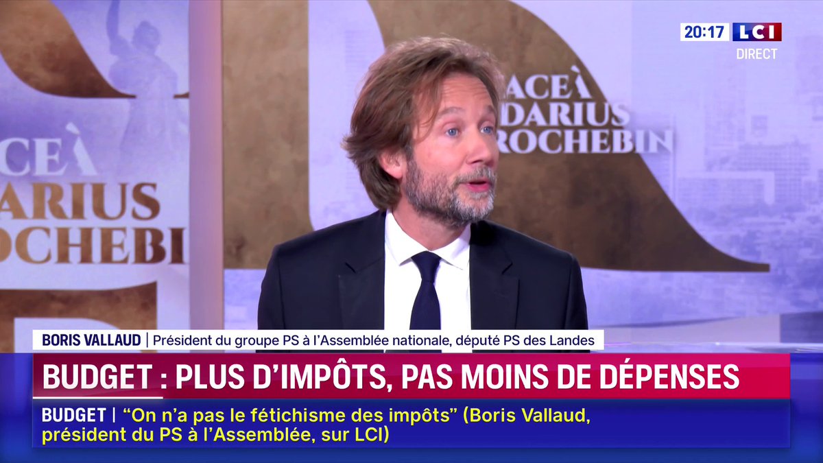 "Est-ce qu'il est normal que le taux d'effort fiscal de celui qui entre dans la première tranche de revenus soit supérieur aux milliardaires ? Ça n'est pas juste et ça pose un problème démocratique", Boris VALLAUD ▶️ Darius Rochebin