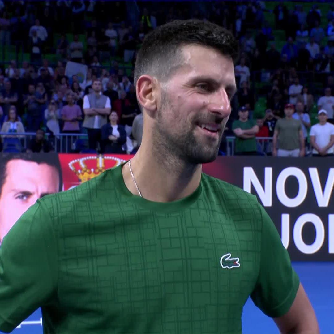 Can't say we're surprised 😂🇬🇷 A man of many talents, Novak Djokovic 👏 #HellenicChampionship