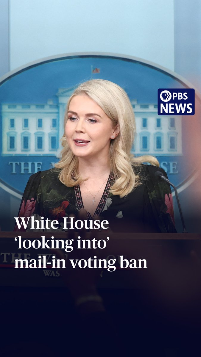 White House press secretary Karoline Leavitt said Tuesday that the administration is "looking into" executive action to ban mail-in voting. Leavitt was responding to a question from Elizabeth Landers about President Donald Trump's claims that mail-in ballots in California's election were under "very serious and legal" review. Landers pressed Leavitt on what evidence the administration had that this voting was "rigged," along with what authority the White House had to ban mail-in voting. Leavitt claimed without evidence that California's universal mail-in ballot system fosters "blatant" fraud, including "fraudulent ballots" in "the names of other people." She said the administration was looking into executive action to ban such a system. Trump has long blasted mail-in voting, blaming it for his loss in 2020 despite officials declaring that year's election the most secure in U.S. history. He has, without evidence, claimed it as a major source of voter fraud. Instances of voting fraud by mail-in ballot are rare.