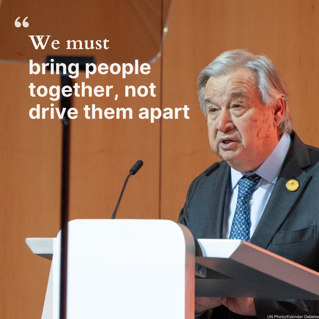 We must bring people together, not drive them apart. Too many are left behind. Governments must uphold democratic values that reflect the voices of all people of all ages & backgrounds. Human rights are the compass, pointing the way to justice & a better future for all. #SocialSummit2025
