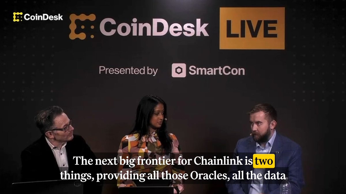 🎥 Co-Founder of Chainlink Sergey Nazarov explains what “the next big frontier for Chainlink" will be at SmartCon: