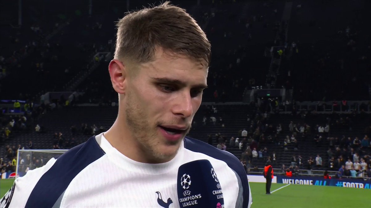 A potential Puskas award winner? 👀 Micky van de Ven talks us through his incredible goal, and what that win meant for Spurs after their weekend defeat. Becky Ives | TNT Sports &amp; discovery+ UK