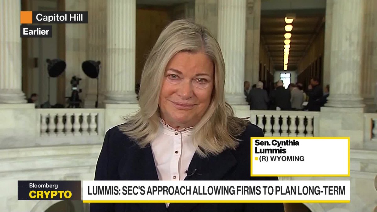 As Congress voted this year to pass the GENIUS Act, the immediate focus is now a crypto market-structure bill that would make sweeping changes to oversight of digital assets. Senator Cynthia Lummis of Wyoming speaks on "Bloomberg Crypto"