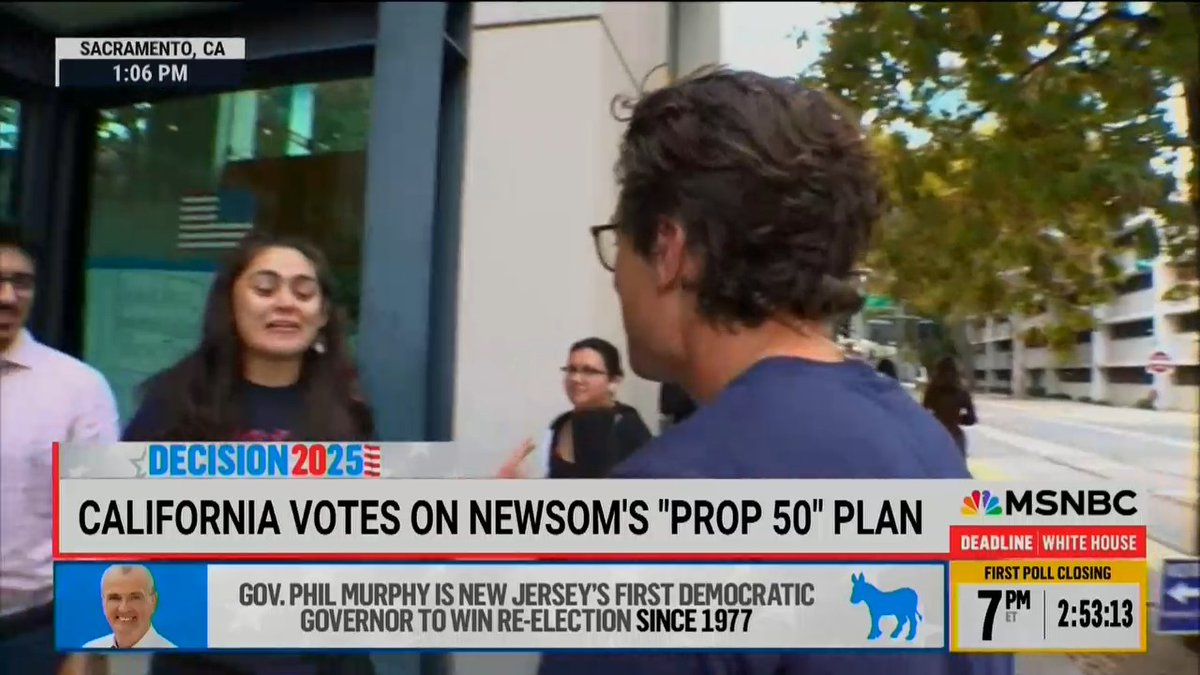 CA voter: I'm so excited to vote. It's giving Election Day. It's giving yes on Prop 50. It's giving hot people vote yes on Prop 50.