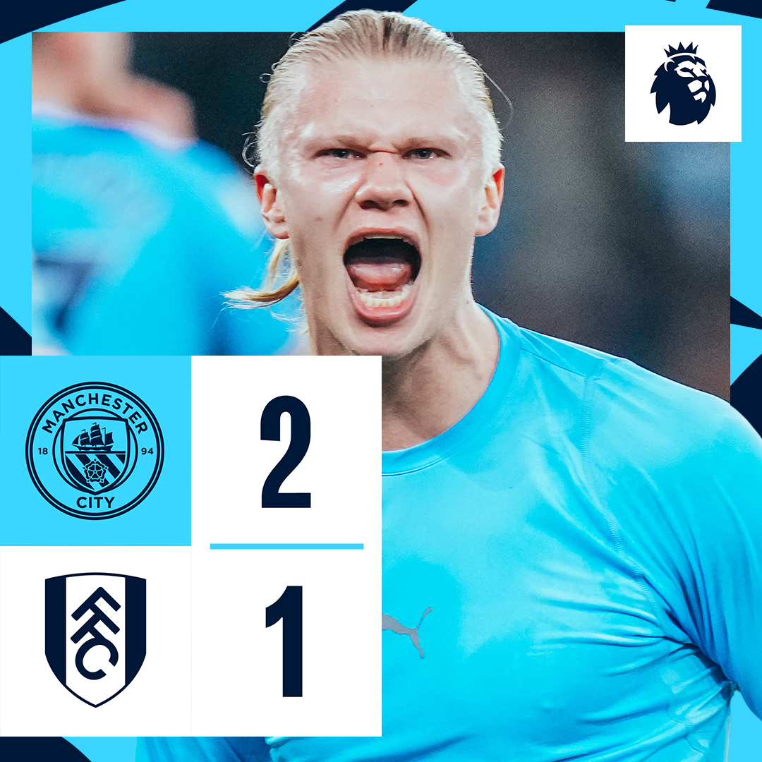 #OnThisDay: #ManCity 2-1 Fulham [2022] ⚽️ [16'] Araña 🕷 ⚽️ [90+5' P] Erling Haaland - ⚽️ [28' P] Andreas Pereira