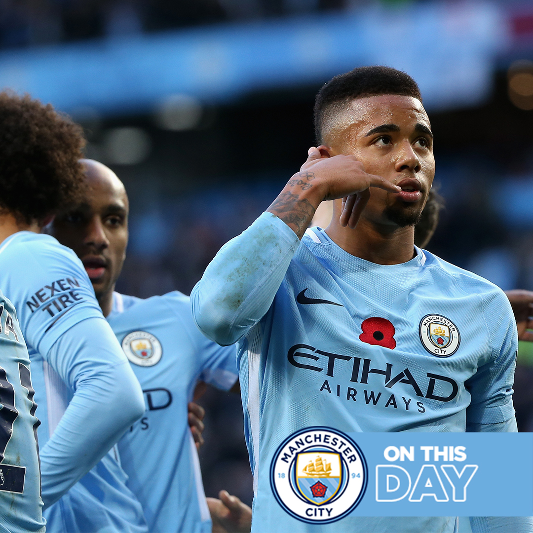 #OnThisDay: #ManCity 3-1 Arsenal [2017] ⚽️ [19'] Kevin De Bruyne ⚽️ [50' P] Sergio Kun Aguero ⚽️ [74'] Gabriel Jesus - ⚽️ [65'] Alexandre Lacazette