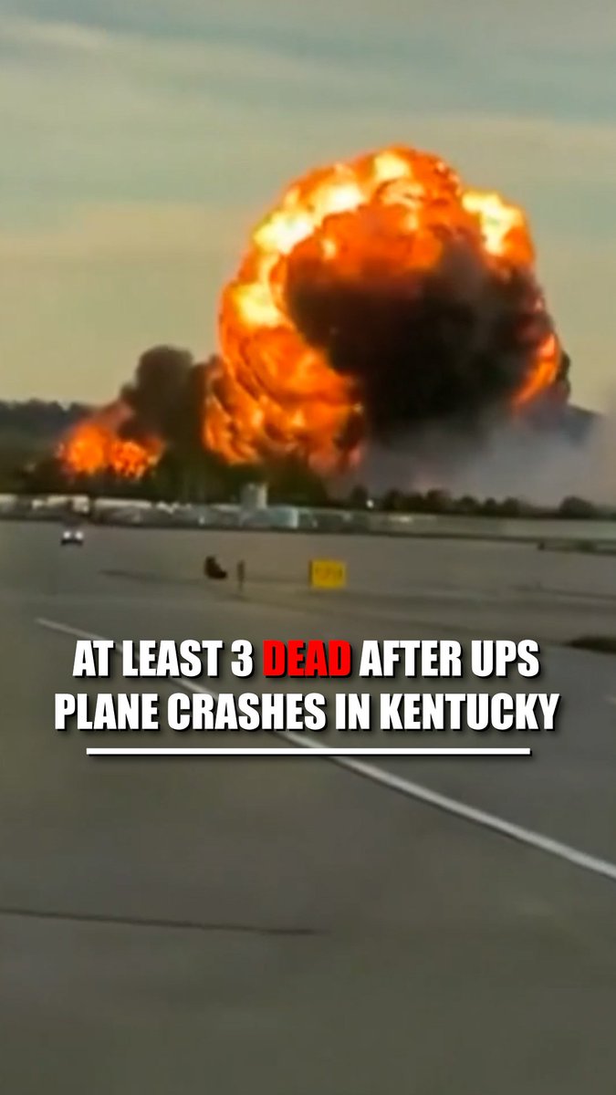 BREAKING: A UPS cargo plane crashed near Louisville’s main airport, killing at least three people and injuring at least 11.