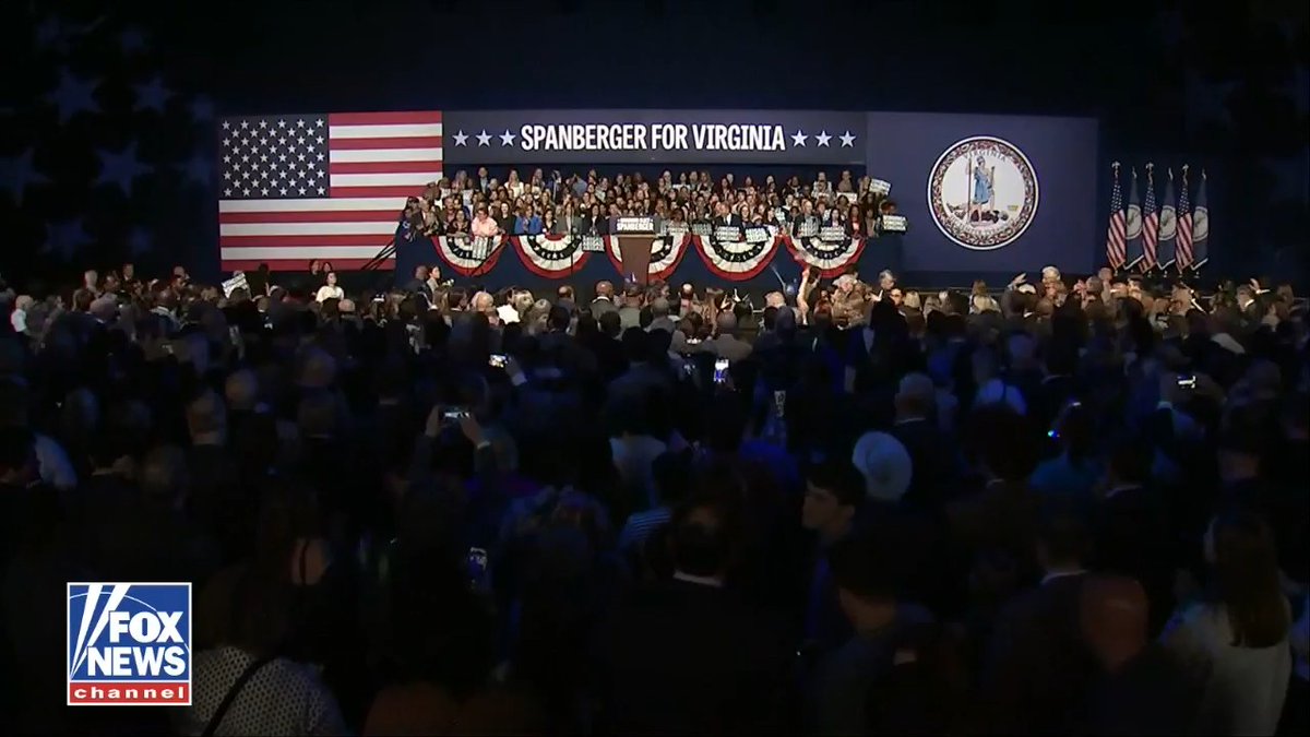 VICTORY LAP: Abigail Spanberger makes her first public appearance as Virginia’s projected next governor.