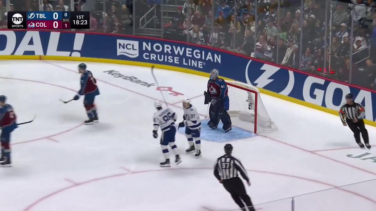 Kucherov vs the Avalanche is basically a recurring nightmare for Colorado fans. Another regular season game, another goal