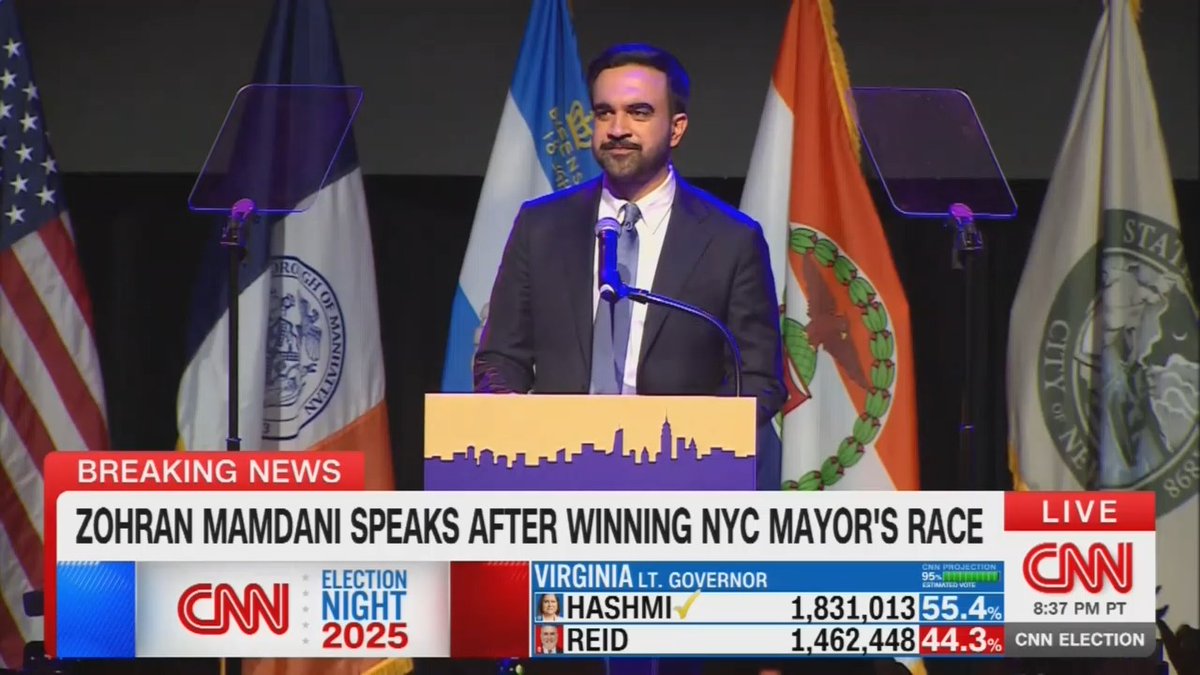 Mayor-elect Mamdani: "So, Donald Trump, since I know you're watching, I have 4 words for you. Turn the volume up."