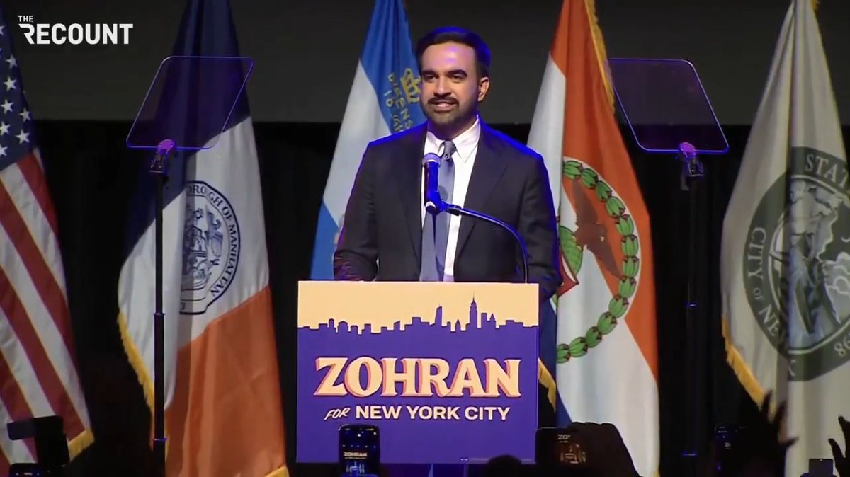 NYC Mayor-elect Zohran Mamdani: “New York will remain a city of immigrants … led by an immigrant. … Hear me, President Trump, when I say this: To get to any of us, you will have to get through all of us.”