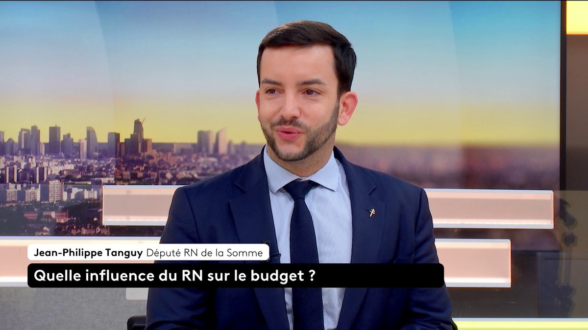 🔴 🗣 Quelle influence du RN sur le budget ? " Le RN fait avancer concrètement certaines promesses que le PS n'aurait pas fait respecter sans nous", explique Jean-Philippe Tanguy, député RN de la Somme. #canal16
