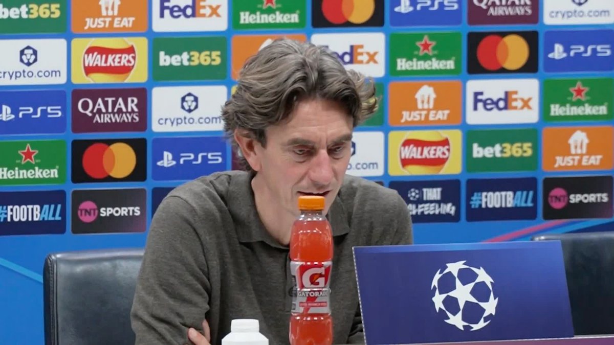 "He [Van de Ven] can keep walking past me after games if he delivers like this" 😅 Thomas Frank and Micky van de Ven react to the sensational goal from the defender in Spurs' 4-0 win over Copenhagen ⚪️