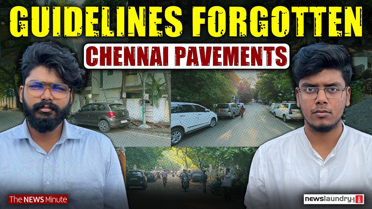 In Chennai’s upscale areas, pavements are vanishing. Adyar, Besant Nagar &amp; Thiruvanmiyur’s walkways have become parking lots, gardens &amp; private yards. Public space is being stolen by the elite. Nithesh &amp; Abhishek Vijayan report.